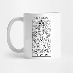 The Magician Cicada Tarot T-Shirt (Black) Mug